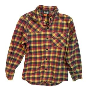 Howler Brothers Boys‎ Flannel Checkered Shirt Size Small